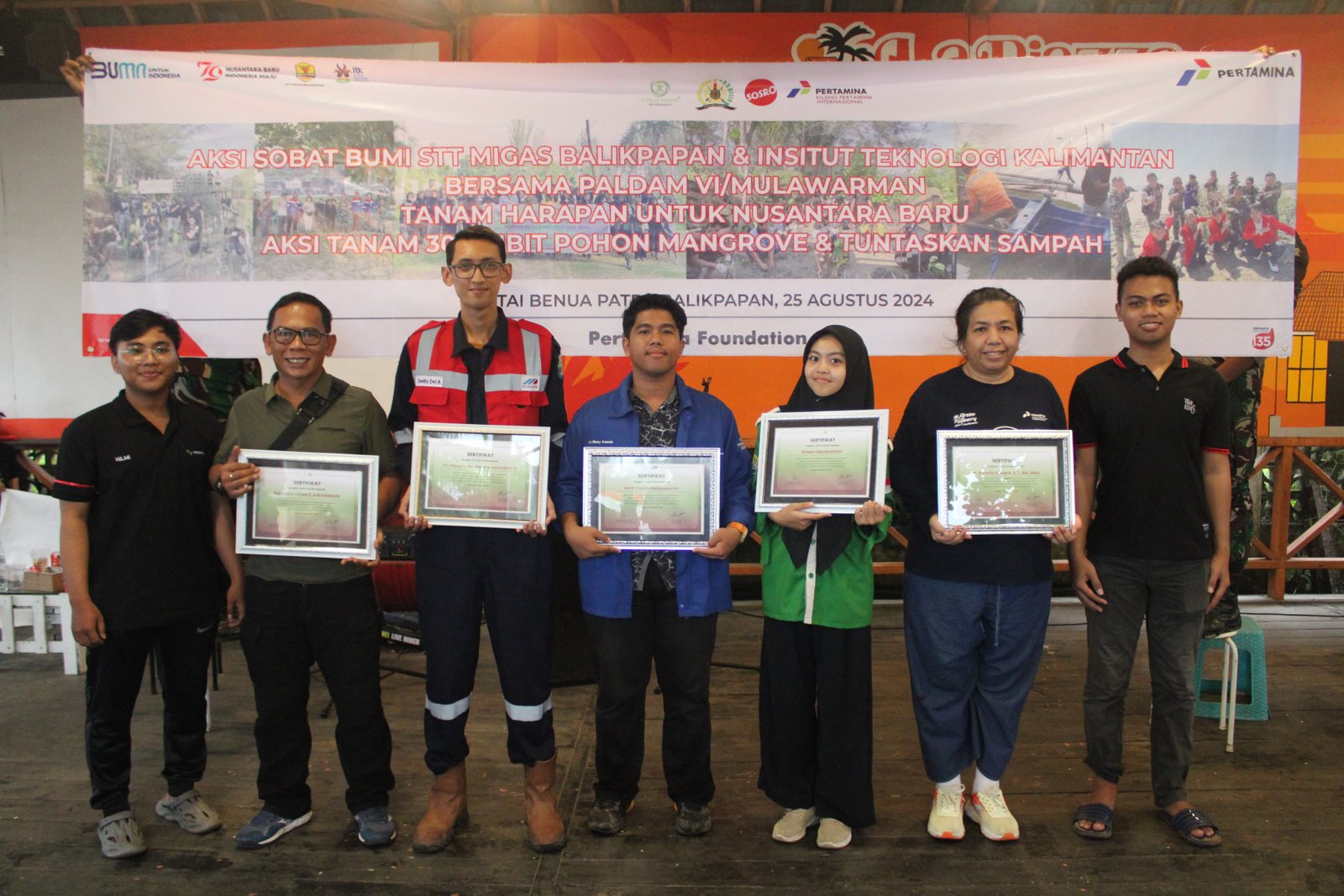 SINERGITAS PALDAM VI/MLW DENGAN SOBAT BUMI PERTAMINA FOUNDATION STT MIGAS DAN ITK